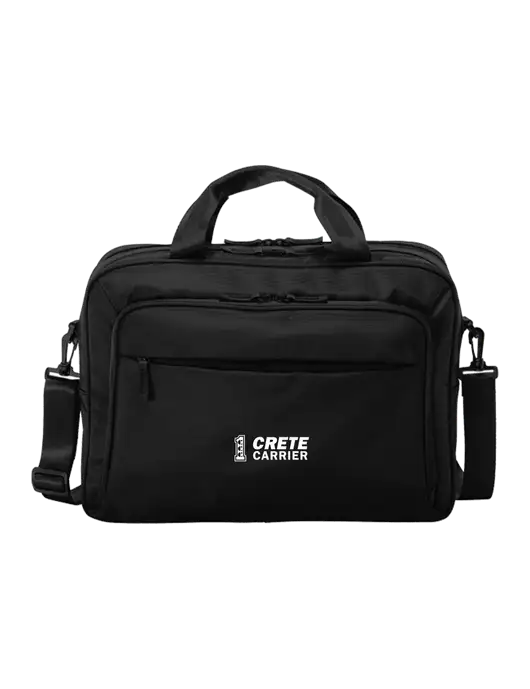Travel Exec Black Laptop Briefcase w/Crete Carrier Logo