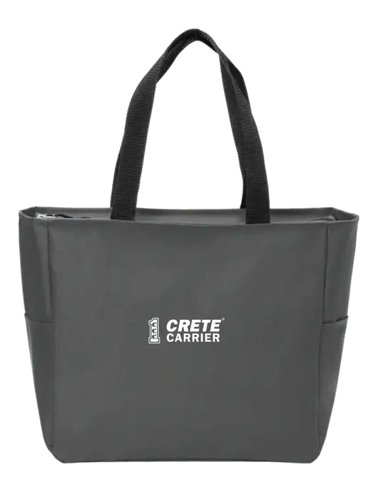 Everyday Charcoal Zip Tote Dark w/Crete Carrier Logo
