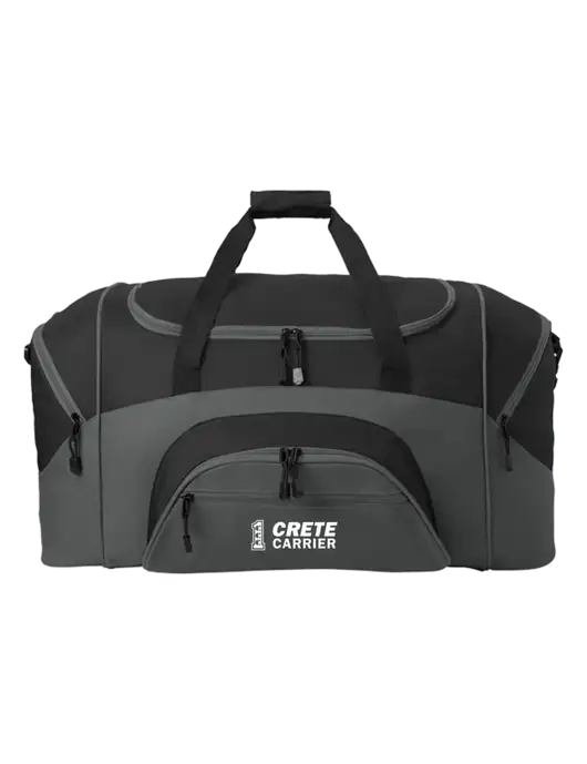 Standard Colorblock Black/Dark Grey Sport Duffel w/Crete Carrier Logo