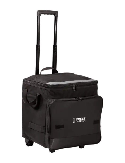 Black Rolling Cooler w/Crete Carrier Logo