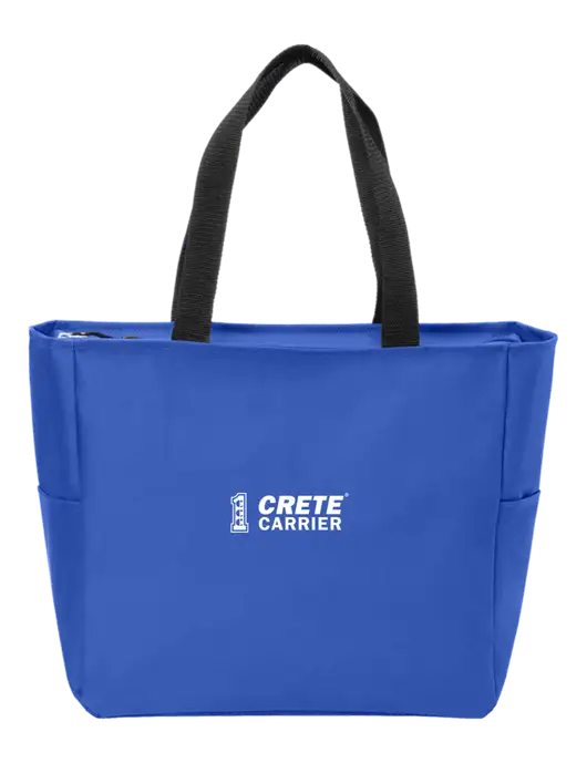 Everyday True Royal Zip Tote  w/Crete Carrier Logo