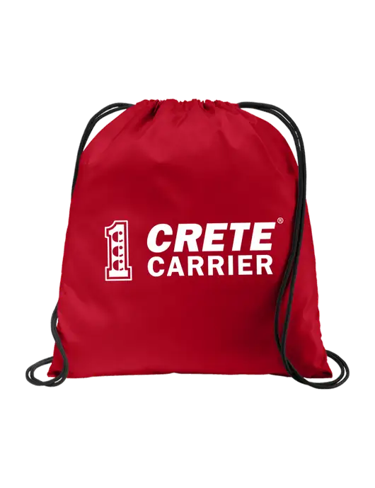 Drawstring True Red Cinch Pack w/Crete Carrier Logo