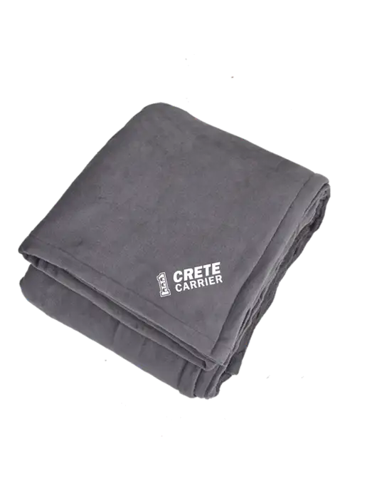Oversized Graphite Ultra Plush Blanket Graphite w/Crete Carrier Logo