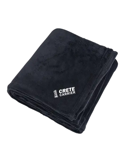 Mountain Lodge Black Blanket w/Crete Carrier Logo