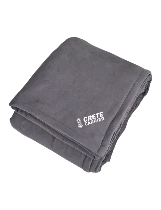Mountain Lodge Hearth Grey Blanket  w/Crete Carrier Logo