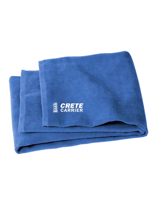 Royal Beach Towel w/Crete Carrier Logo
