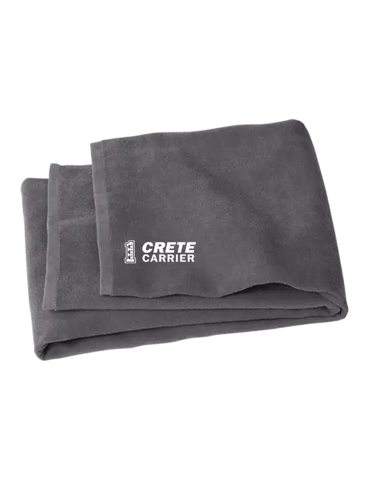 Graphite Beach Towel w/Crete Carrier Logo