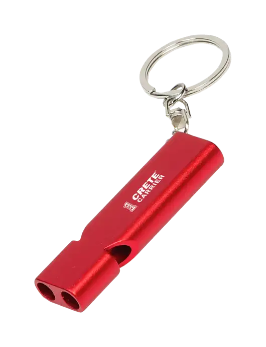 Quick Alert Red Safety Whistle w/Crete Carrier Logo