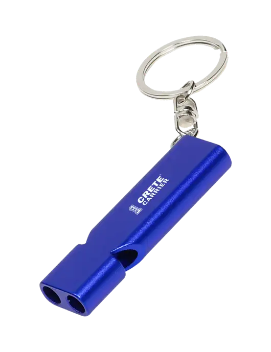 Quick Alert Blue Safety Whistle w/Crete Carrier Logo