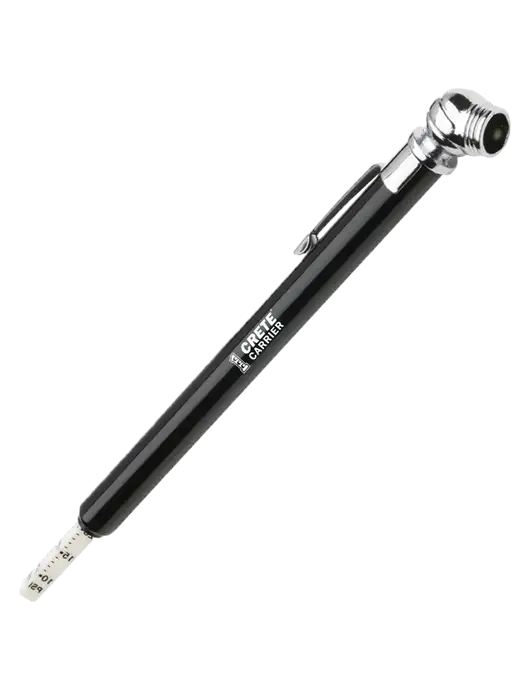 Quick View Black Tire Gauge w/Crete Carrier Logo