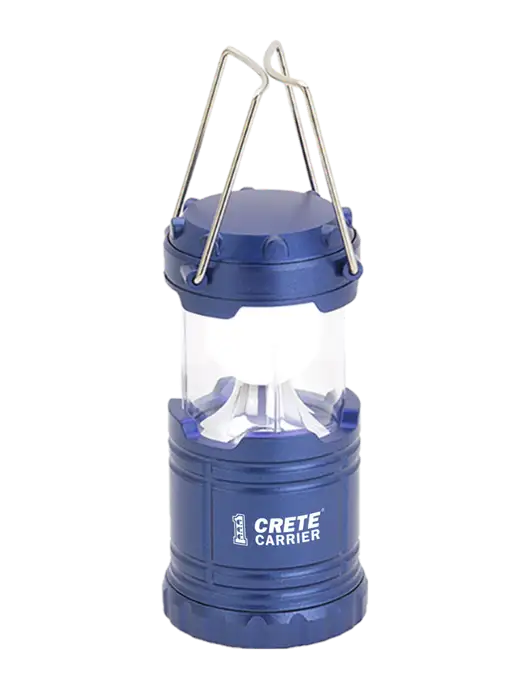 Blue Mini Retro Lantern w/Crete Carrier Logo