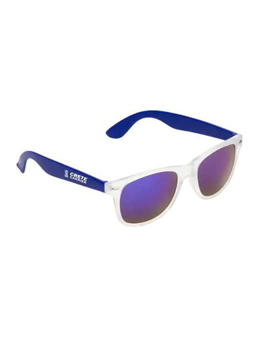 Key West Blue Mirrored Sunglasses w/Crete Carrier Logo