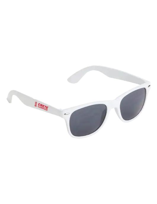 Daytona White Sunglasses w/Crete Carrier Logo