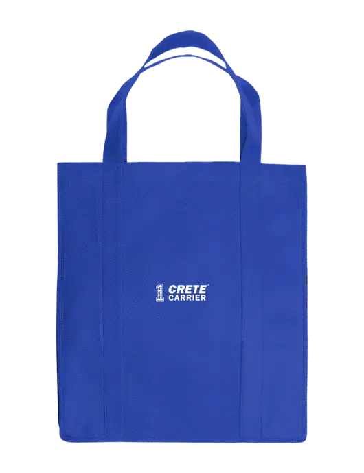 Eco Reusable Jumbo Royal Shopping Bag w/Crete Carrier Logo