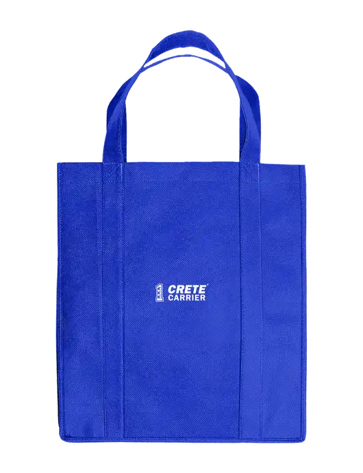 Eco Reusable Jumbo Royal Shopping Bag w/Crete Carrier Logo