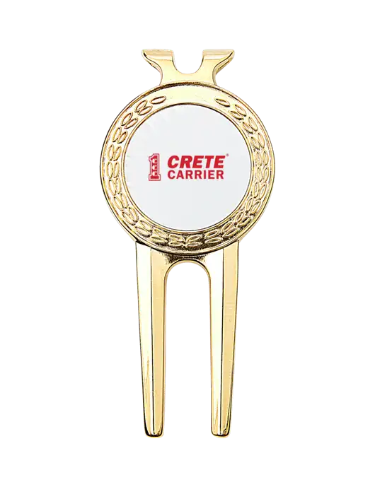 Gold Divot Tool, 1.5 x 3 w/Crete Carrier Logo