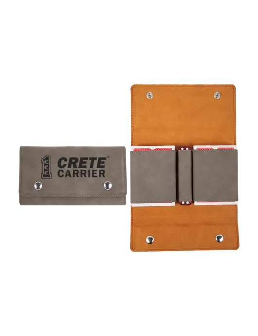 Grey Leatherette Card & Dice Set w/Crete Carrier Logo
