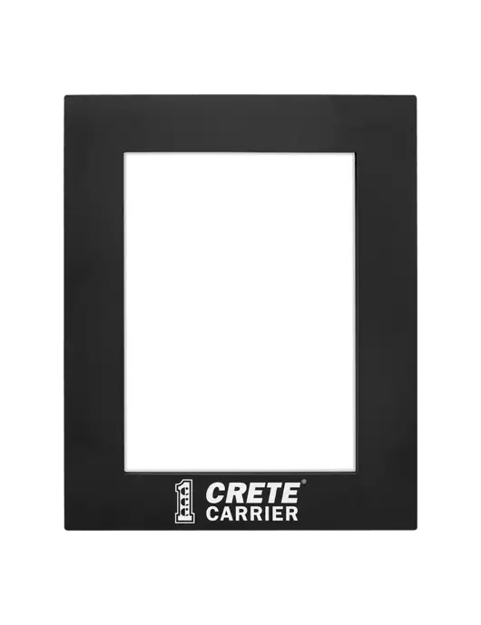 Black Aluminum Photo Frame, 5 x 7 w/Crete Carrier Logo