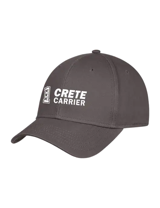 Charcoal Structured Cap Hook & Loop w/Crete Carrier Logo