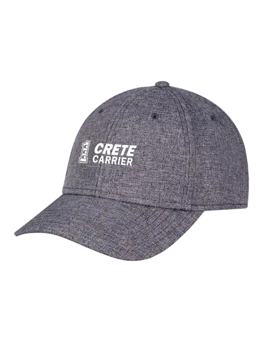 Heather Charcoal Structured Linen Look Cap Hook & Loop w/Crete Carrier Logo