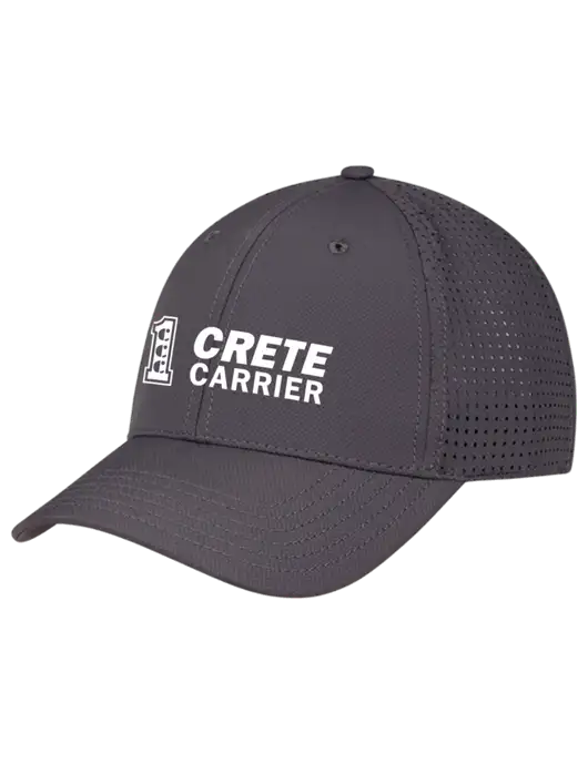 Charcoal Performance Stretchable Cap Hook & Loop w/Crete Carrier Logo