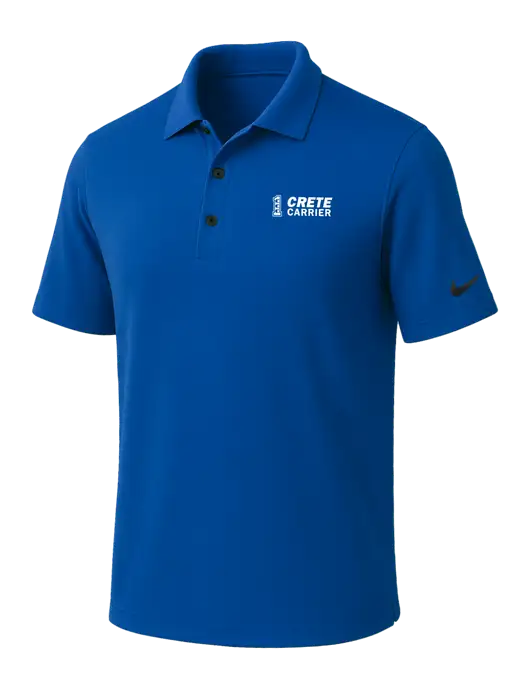 NIKE Dark Royal Dri-Fit Micro Pique Polo w/Crete Carrier Logo