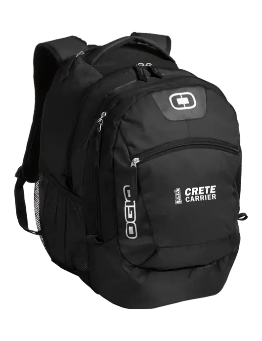 OGIO Black Rogue Pack
 w/Crete Carrier Logo
