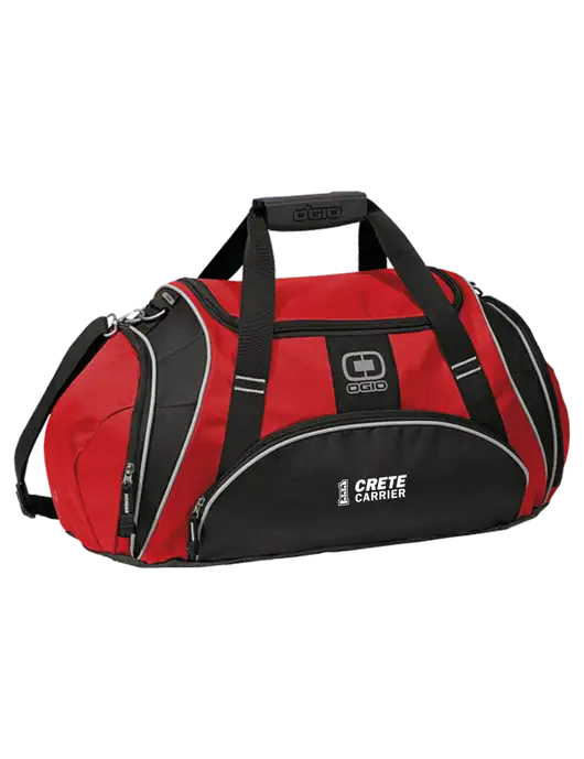 OGIO Red Crunch Duffel
 w/Crete Carrier Logo