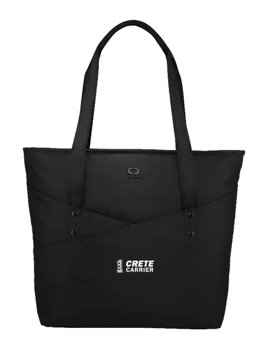 OGIO Black Downtown Tote 
 w/Crete Carrier Logo