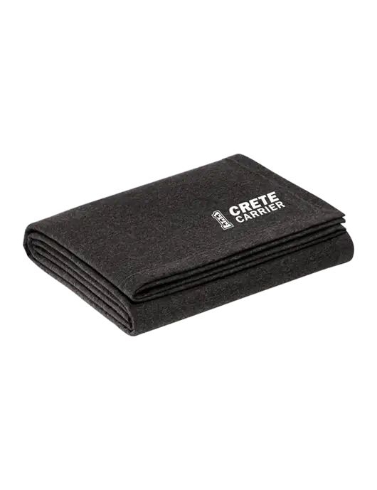 Recycled Charcoal Heather Blanket w/Crete Carrier Logo