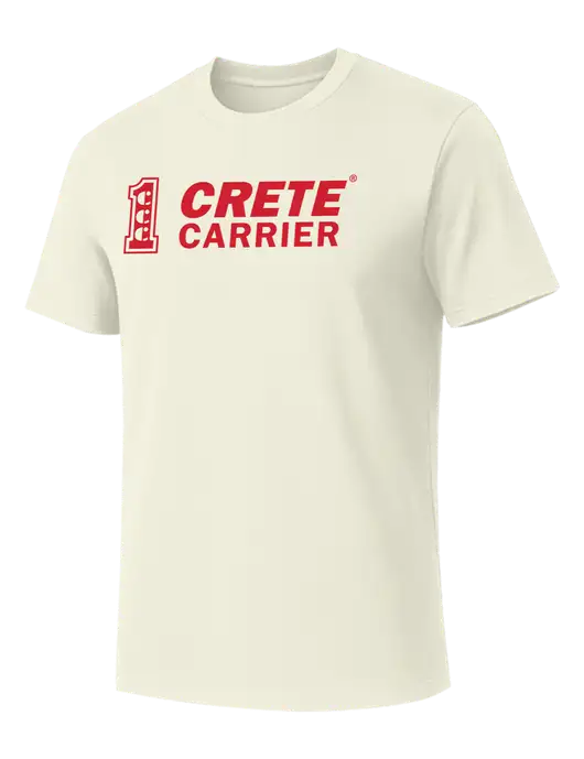 Allmade White Sand Organic Cotton Tee w/Crete Carrier Logo