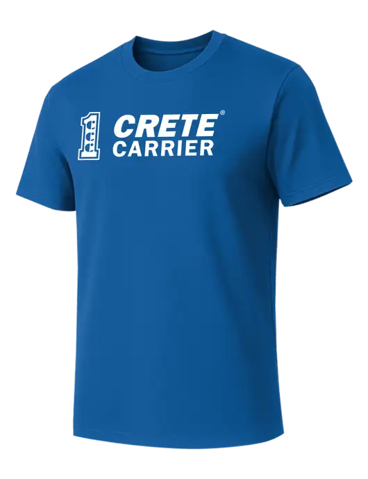 Allmade Royal Blue Organic Cotton Tee w/Crete Carrier Logo