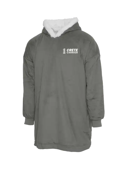 Wearable Lodge Medium Grey Blanket w/Crete Carrier Logo