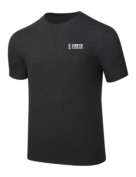 Simply Soft Black Frost 4.5oz  Poly/Combed Ring Spun Cotton T-Shirt w/Crete Carrier Logo