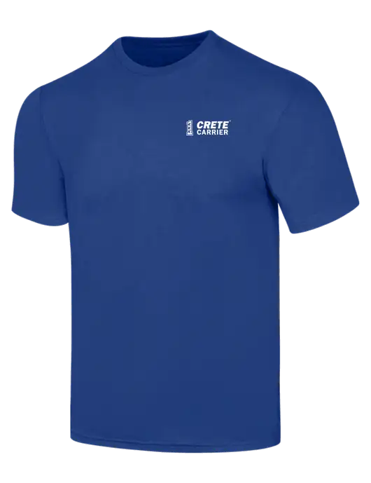 Simply Soft Dark Royal 4.5oz  Poly/Combed Ring Spun Cotton T-Shirt w/Crete Carrier Logo