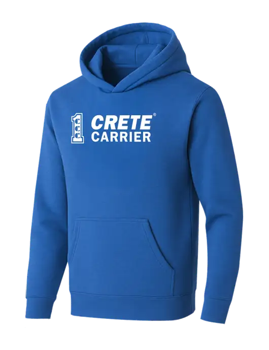 BELLA+CANVAS Royal Sponge Fleece Pullover Hoodie w/Crete Carrier Logo