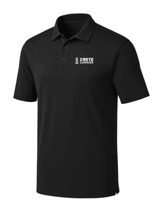 Black Silk Touch Performance Polo w/Crete Carrier Logo