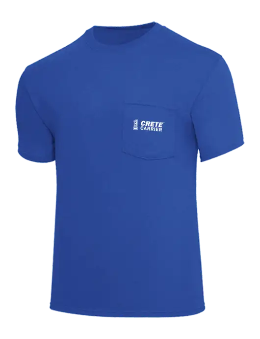 Core Blend Royal Pocket T-Shirt w/Crete Carrier Logo
