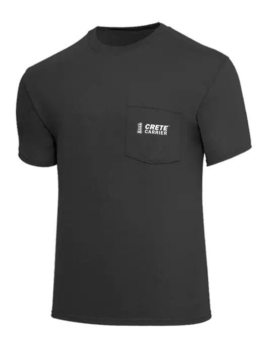 Core Blend Charcoal Grey Pocket T-Shirt w/Crete Carrier Logo