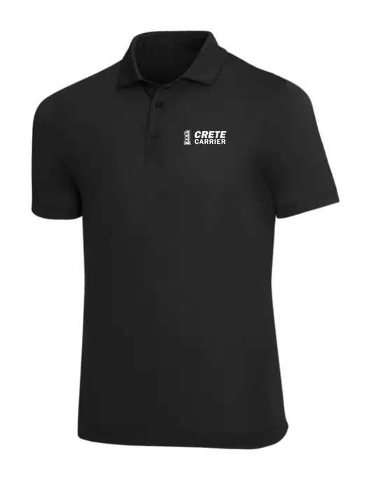 Mercer+Mettle Black Stretch Jersey Polo w/Crete Carrier Logo