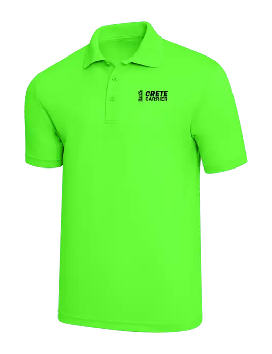 Safety Green PosiCharge RacerMesh Polo w/Crete Carrier Logo