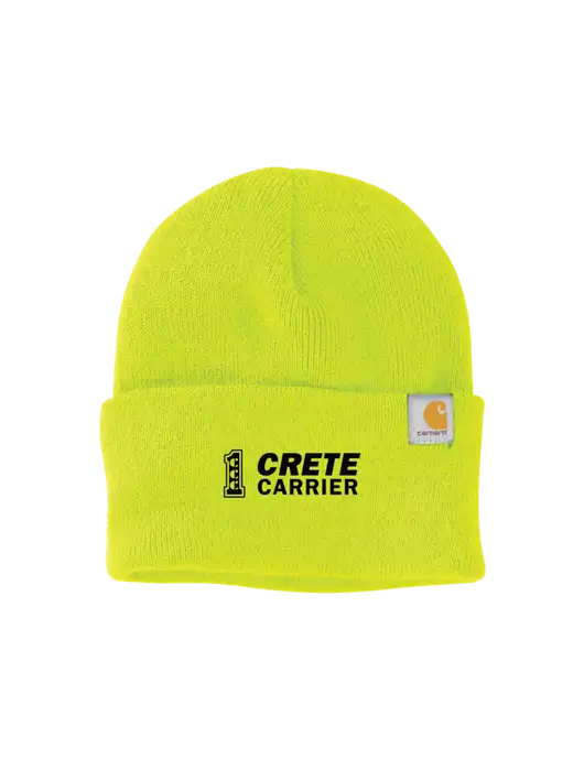 Carhartt Neon Lime Watch Cap 2.0 w/Crete Carrier Logo