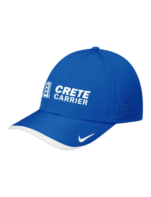 Nike Royal/White Dri-FIT Perforated Performance Cap w/Crete Carrier Logo