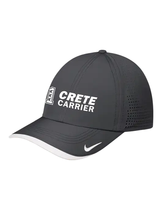Nike Dark Grey/White Dri-FIT Perforated Performance Cap w/Crete Carrier Logo