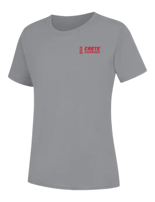 Womens Light Grey Heather Core Blend Tee w/Crete Carrier Logo