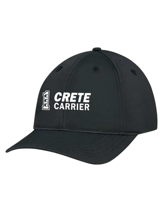 Black Nylon Twill Performance Cap w/Crete Carrier Logo