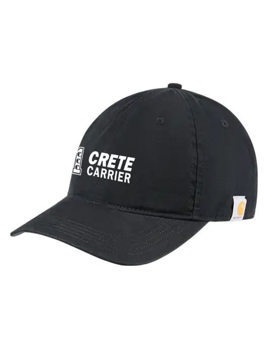 Carhartt Black Cotton Canvas Cap w/Crete Carrier Logo