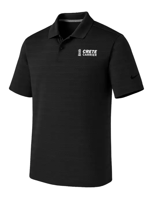 Nike Black Dri-FIT Vapor Jacquard Polo w/Crete Carrier Logo