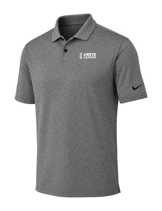 Nike Dark Grey Heather Dri-FIT Vapor Polo w/Crete Carrier Logo