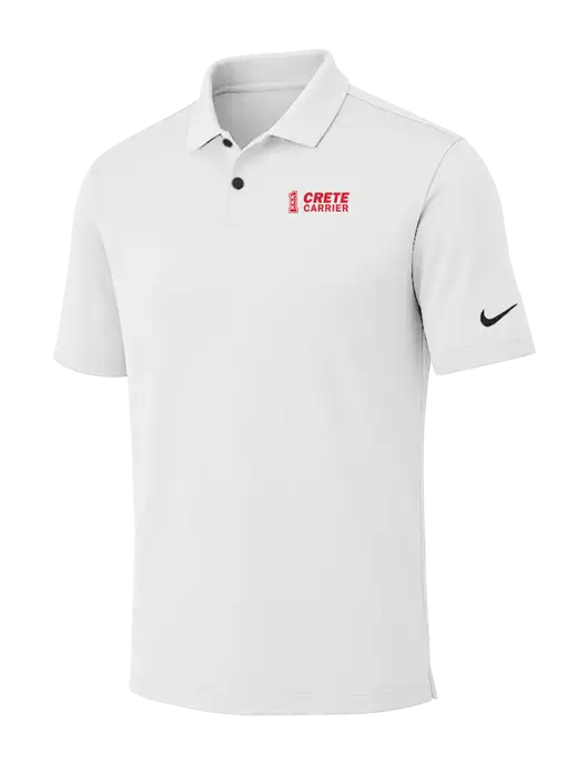 Nike White Dri-FIT Vapor Polo w/Crete Carrier Logo